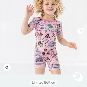 Little Sleepies Camp Sleepies Pink Pajama Set